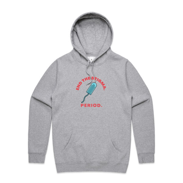 End period stigma - tampon big logo - Mens Stencil Hoodie Thumbnail